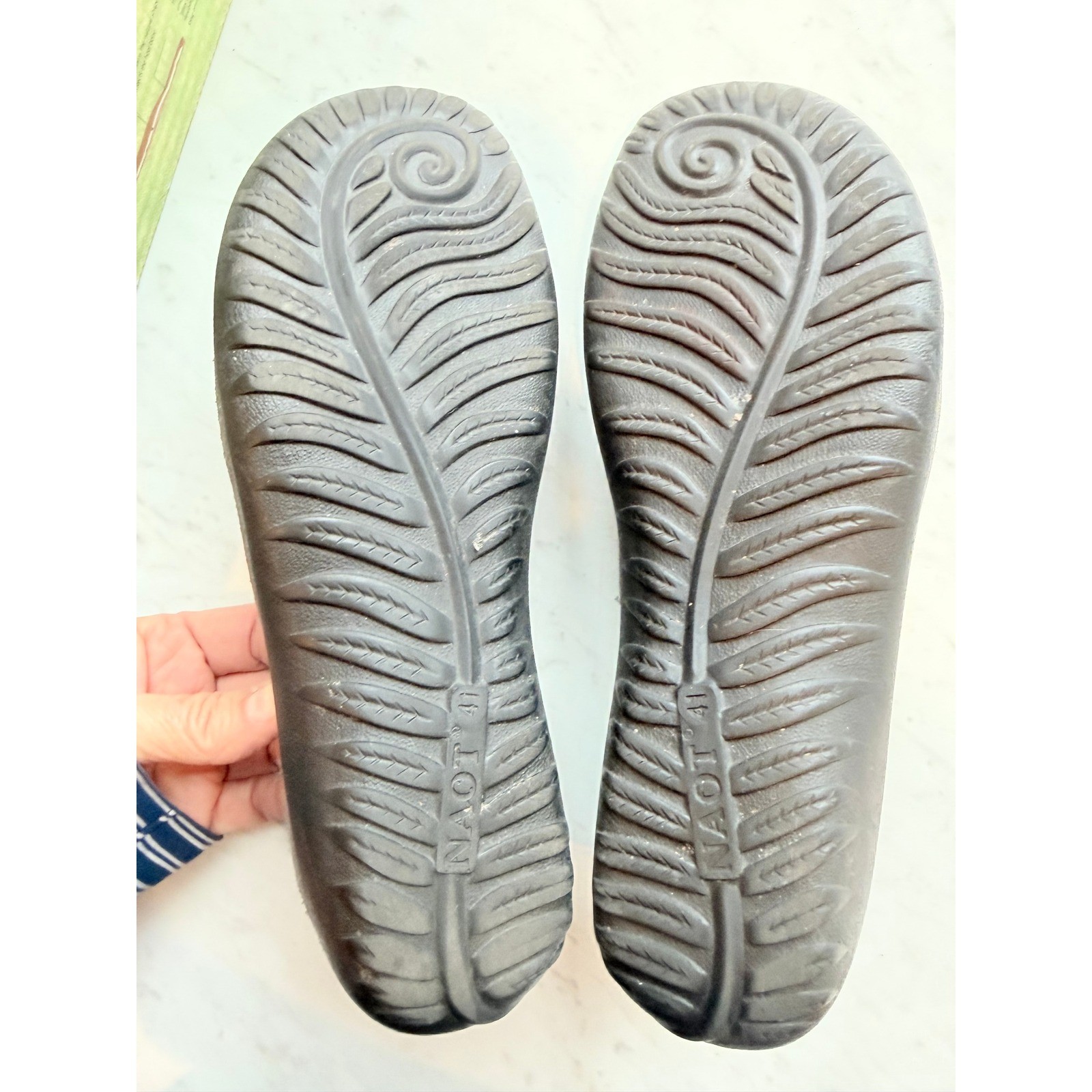Naot Kirei Mary Jane Shoes Womens EU 41 (US 10) Gray Suede Hiking Comfort