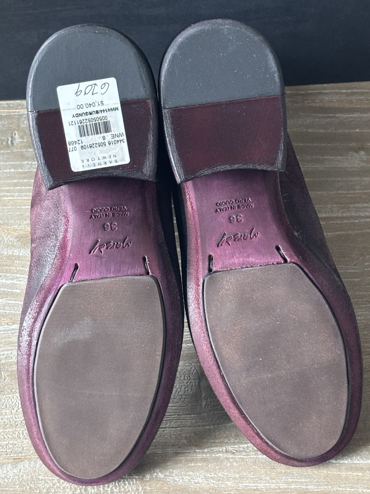Marsell Burgundy Vino Funghetto Suede Ankle Boots SZ 36 New With Box MSRP $1040.