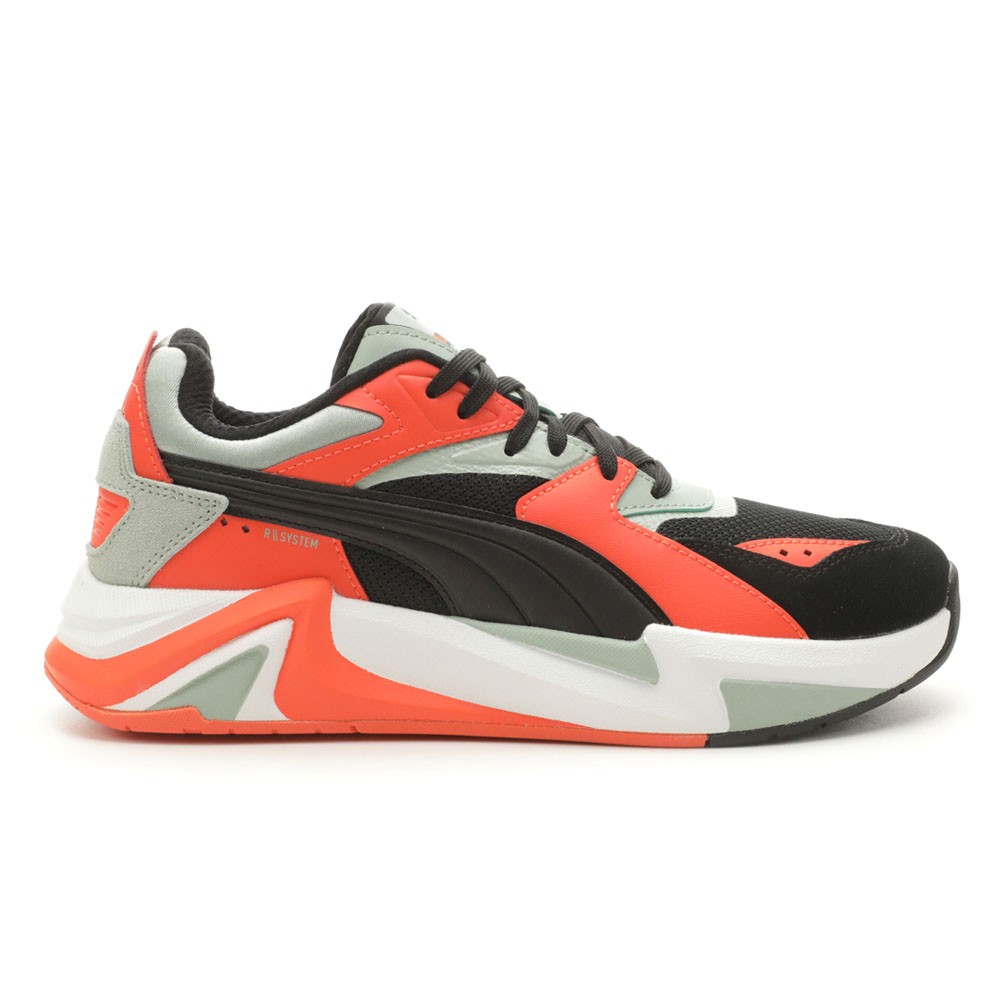 PUMA Rs Pulsoid Brand Love Lace Up Womens Black, Orange Sneakers Casual Shoes 3