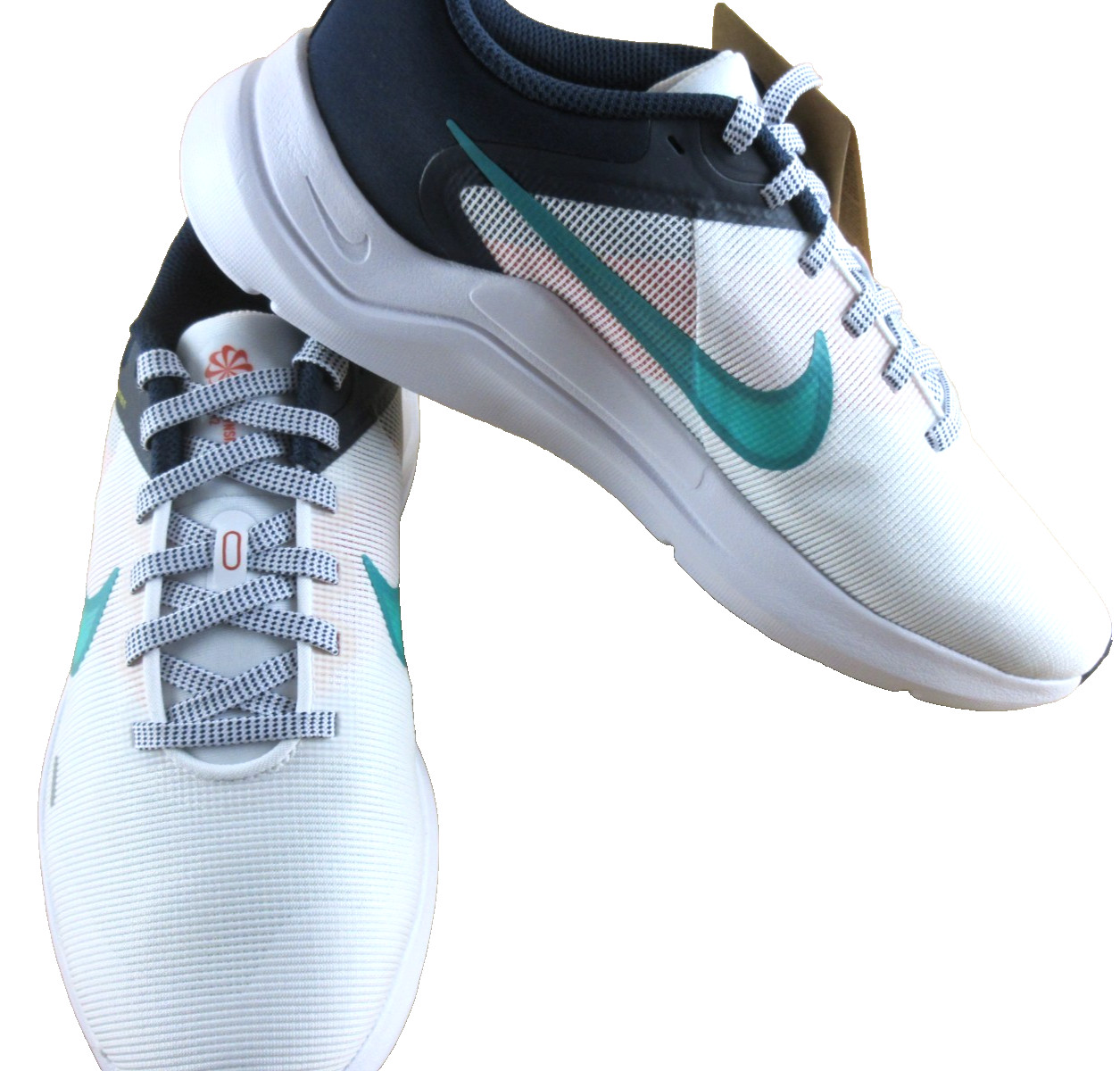 Nike Women’s Downshifter 12 Running Shoes White Obsidian Red Jade Size 8 NIB