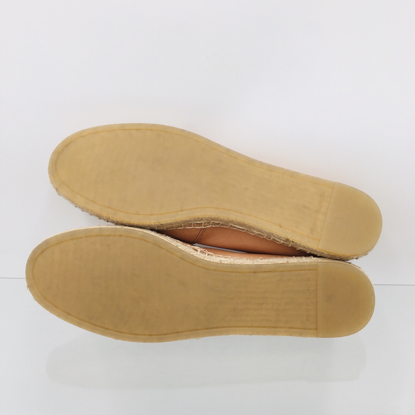 TORY BURCH – ELEANOR – BRANDY / GOLD – Leather Women’s Espadrille Size 9 M