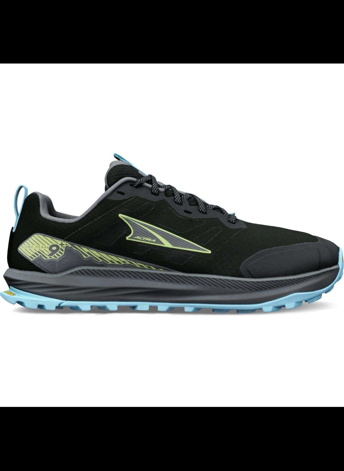Men’s Altra Lone Peak 9, Black/Blue, Size 11 Medium US