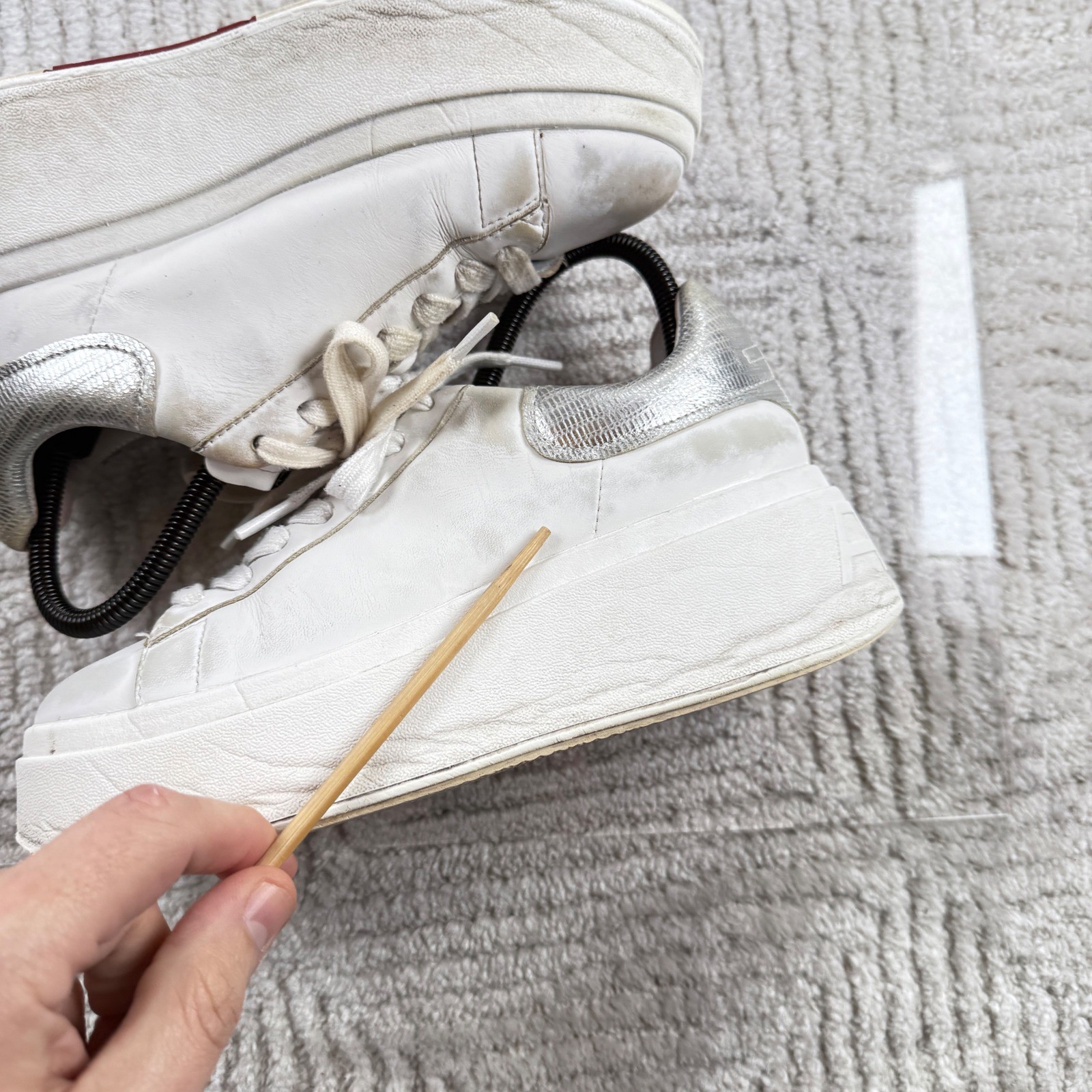 Ash Platform Sneakers Women 37 6.5 Move Skater Grunge Chunky Trashed Distressed
