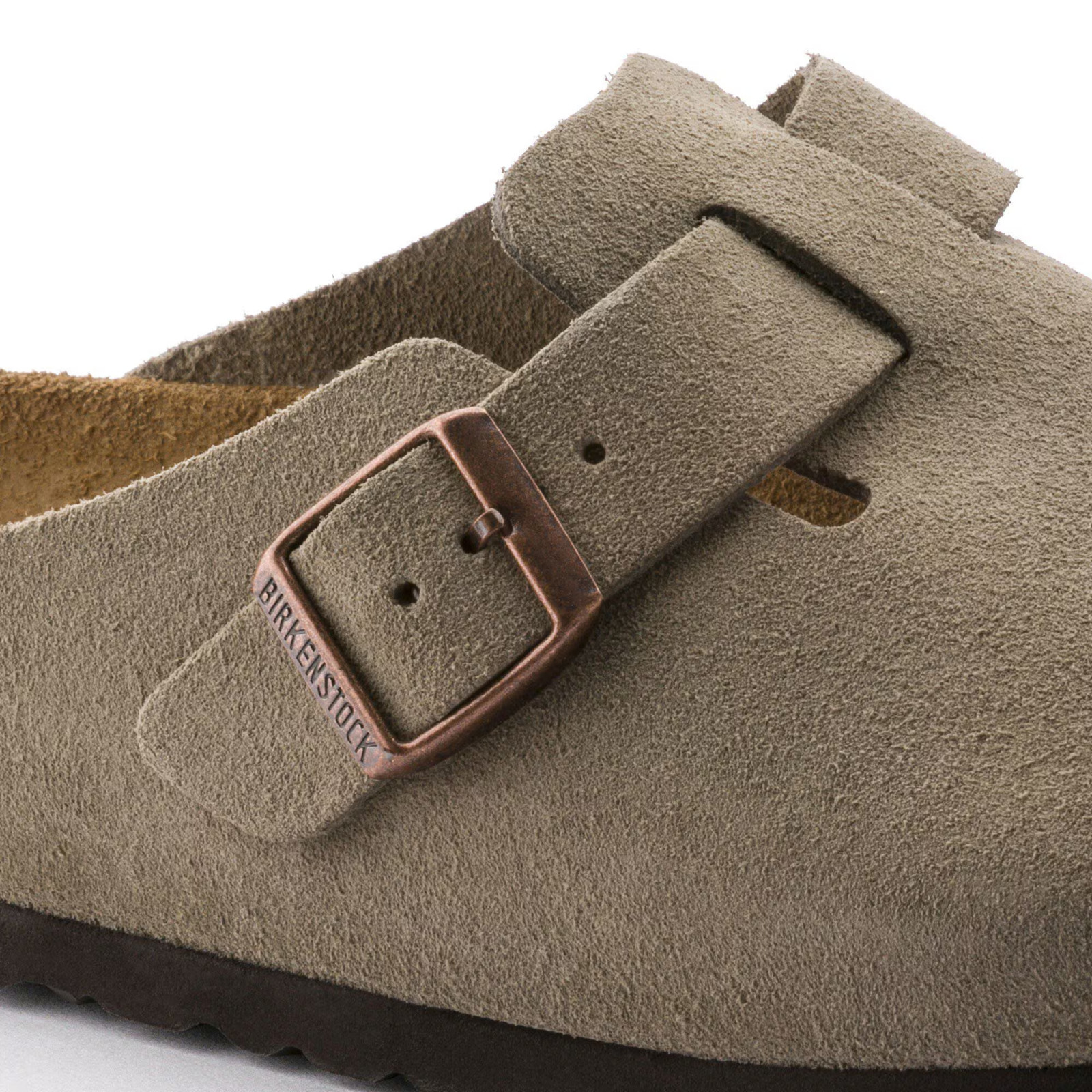 Birkenstock Boston Suede Soft Footbed Unisex Shoes –Taupe Mocha Mink Black Clogs