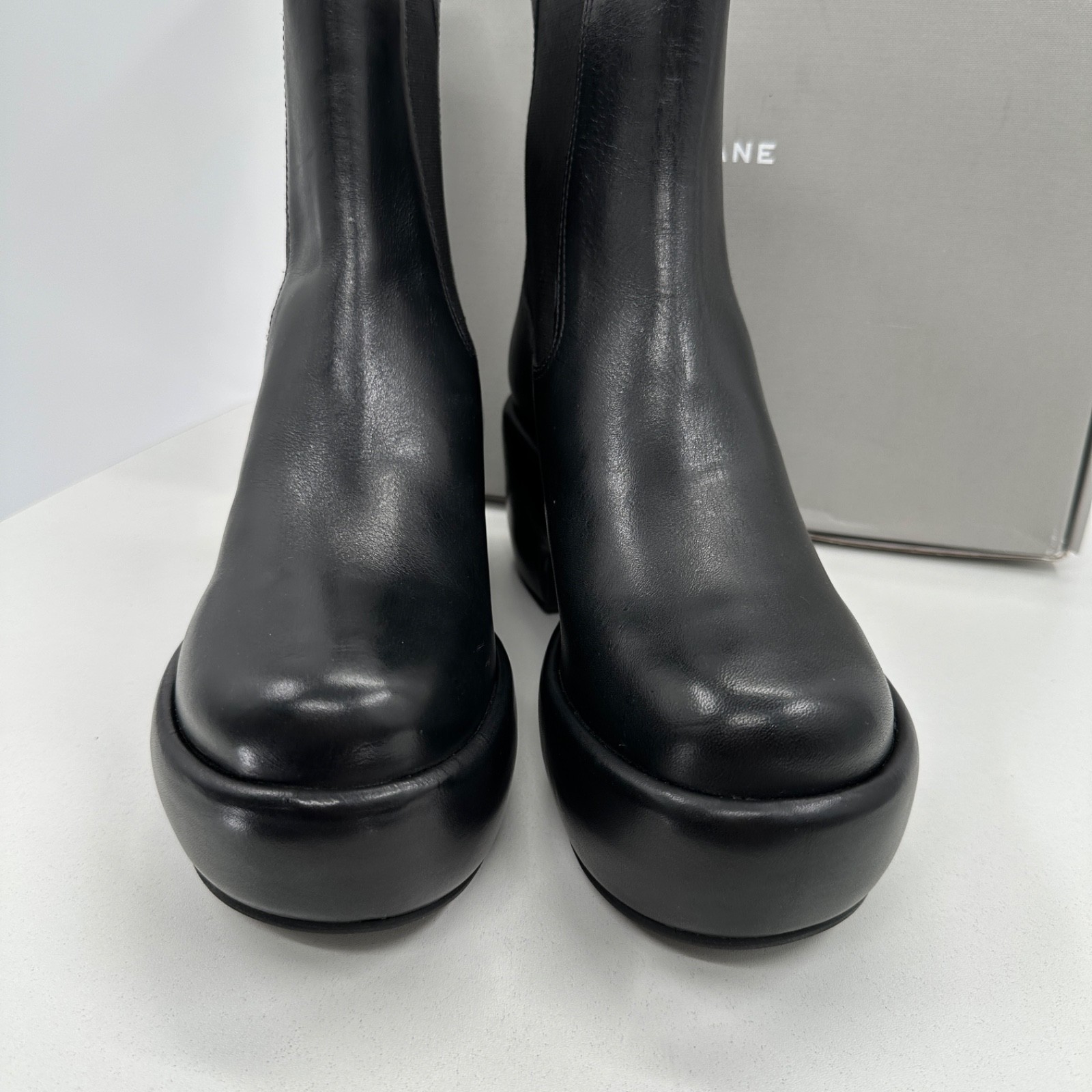 Everlane The Puffa Boot in Black size 10 Chelsea Ankle 3.25″ Chunky Platform