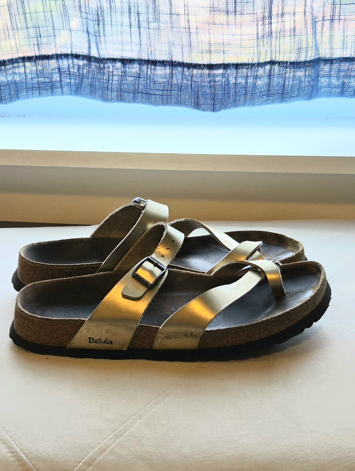 Betula By Birkenstock Mayari Sandals Metallic Gold Strappy Sandals Size 10