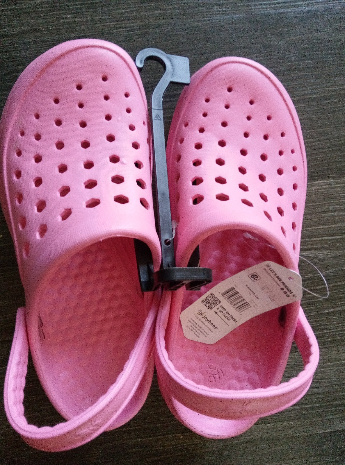 JOYBEES Unisex Size 10 Women/ 8 Men Active Clog Comfort Sandals • Pink