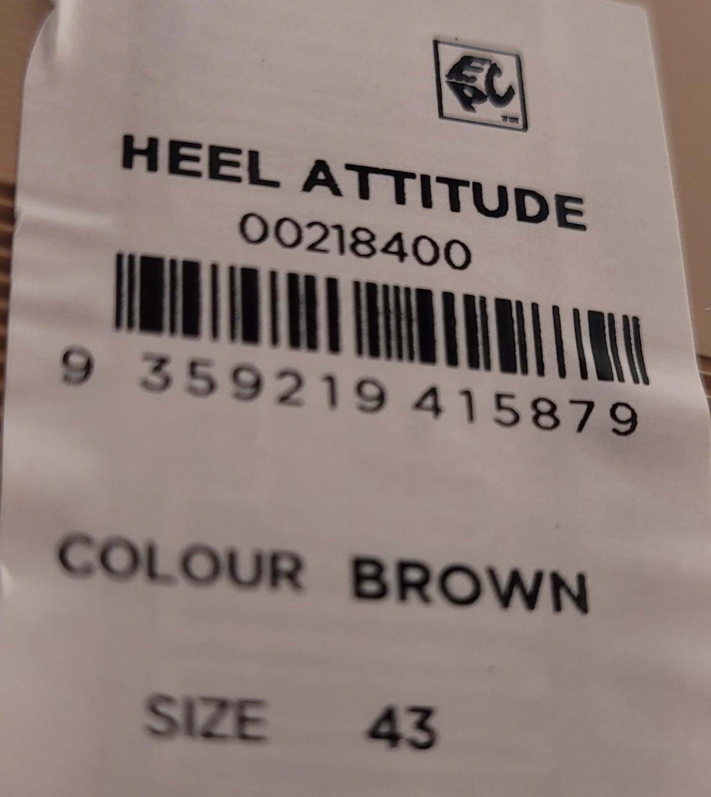 CITY CHICK »HEELATTITUDE» WOMENS SIZE 43UK/11.5US BROWN SHOES