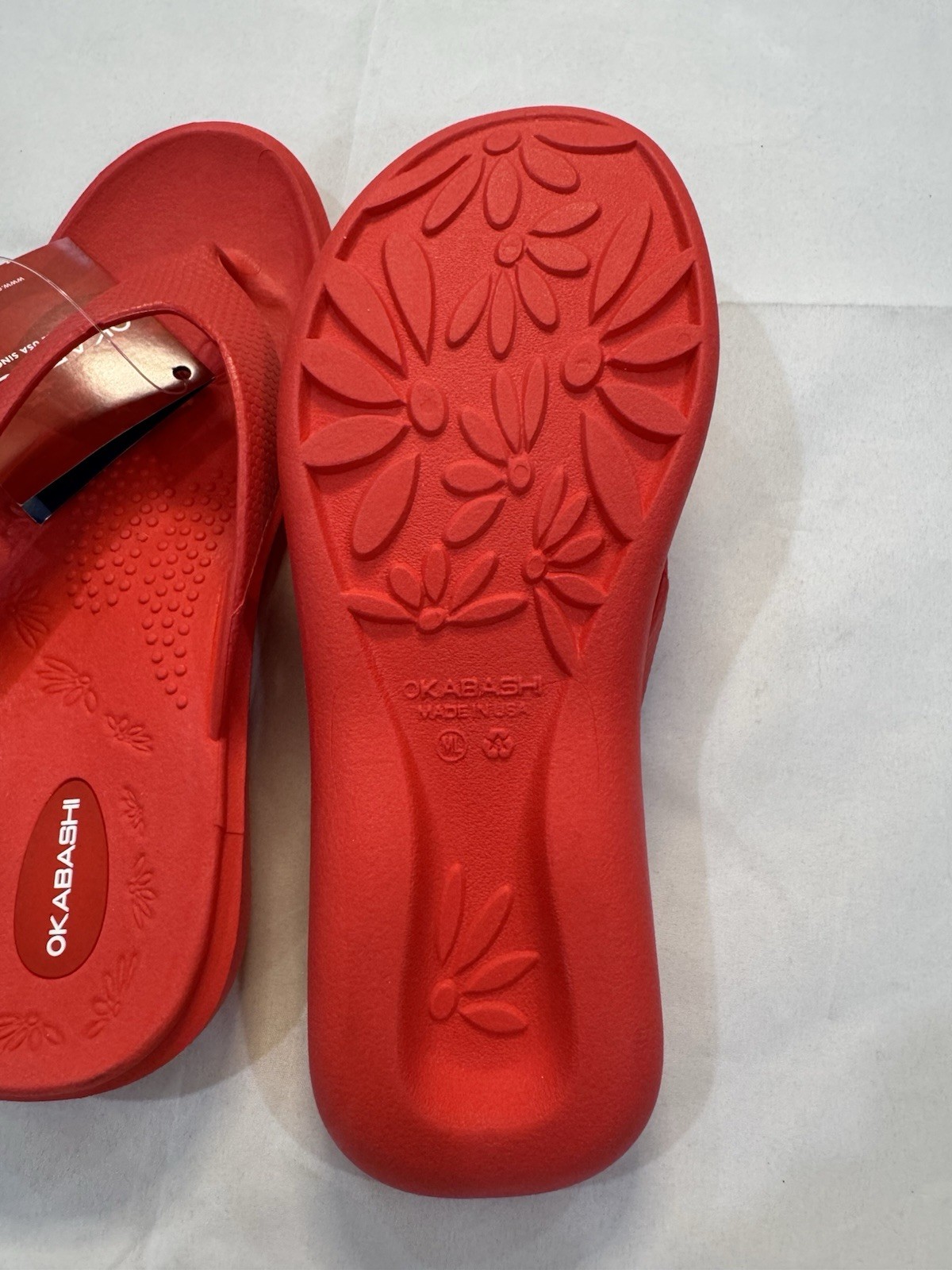 Okabashi Maui Women’s Waterproof Beach Flip Flops Shower Sandals SZ M/L NEW