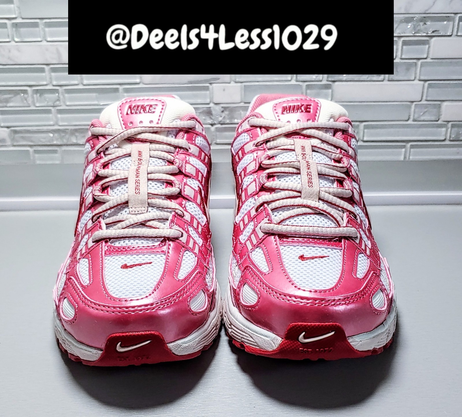 Nike P-6000 Running Womens White Peony Pink Silt Red Crimson IO3496-100