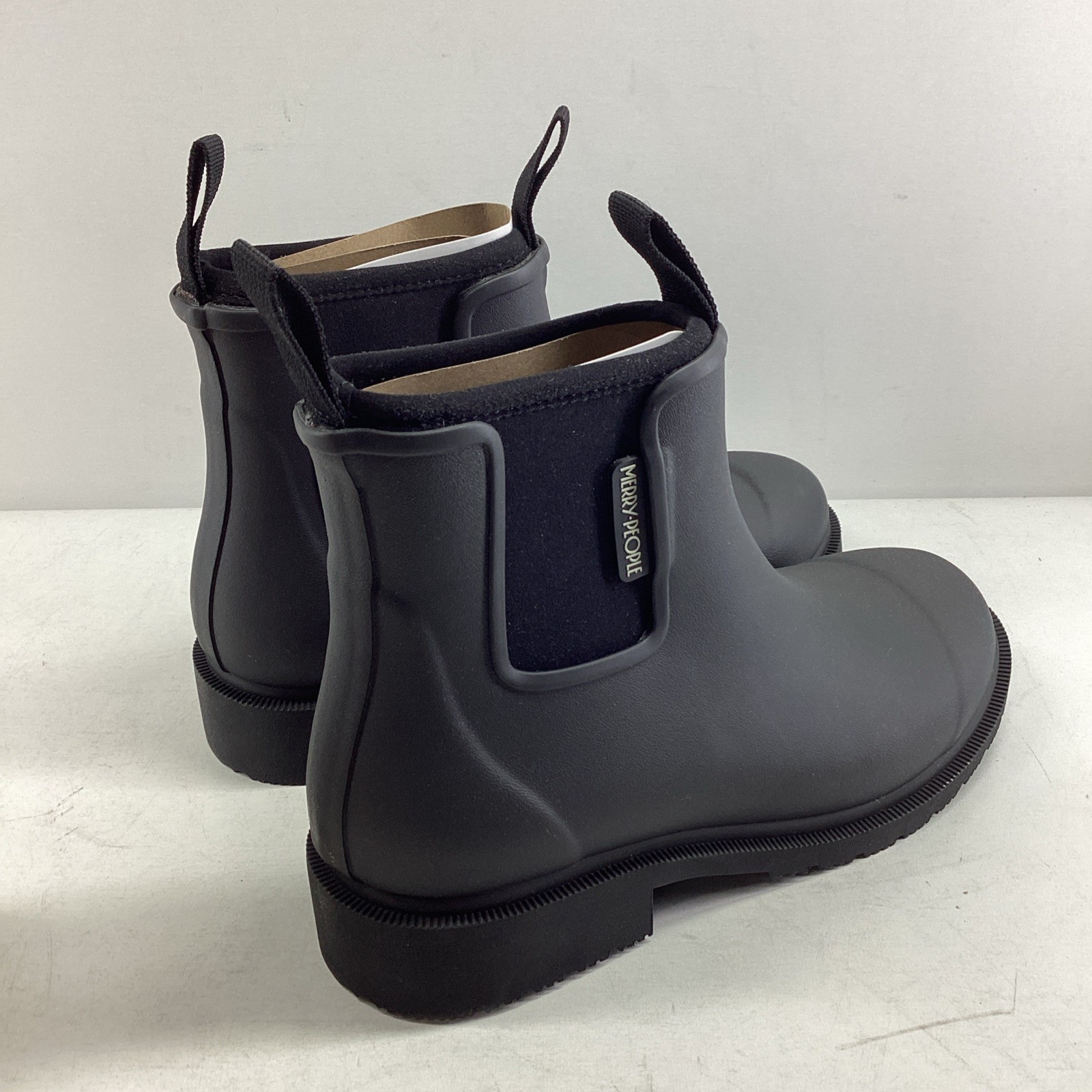 Merry People Bobbi Ankle Rain Boots Black US M9 W10