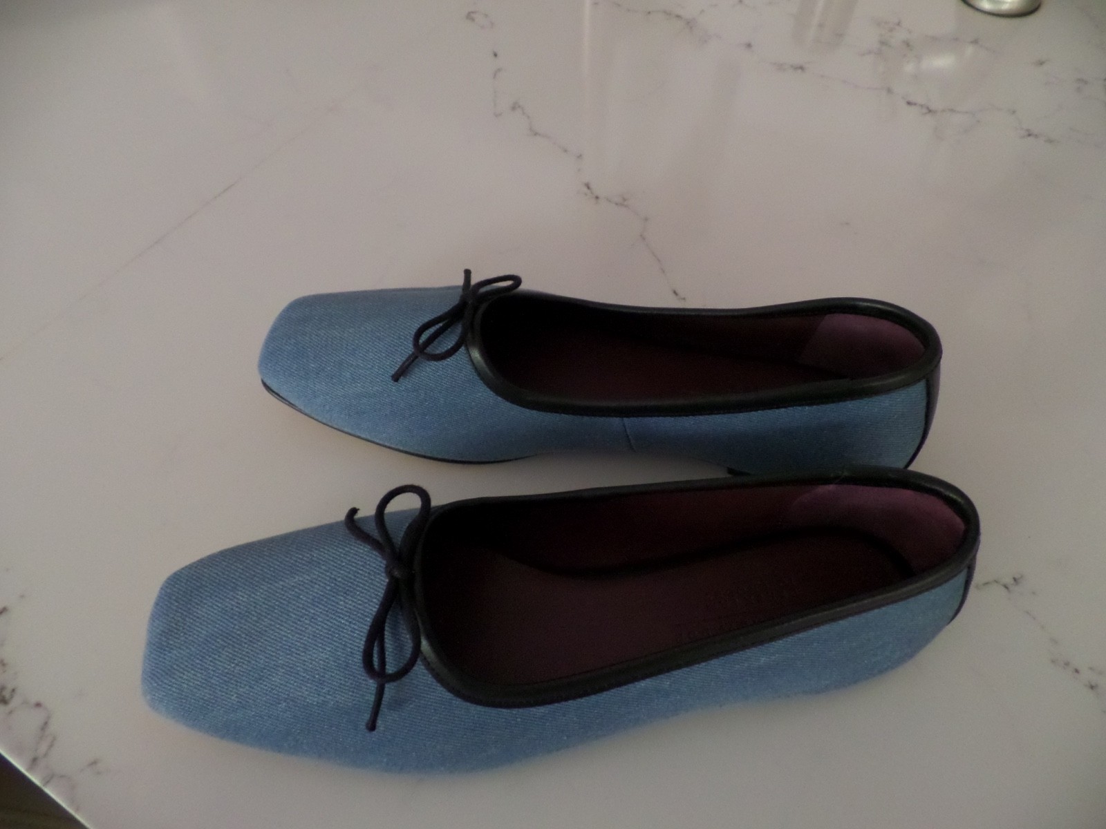 New FREDA SALVADOR X DEREK LAM 10 Crosby blue slip on Jada woven flats sz 10