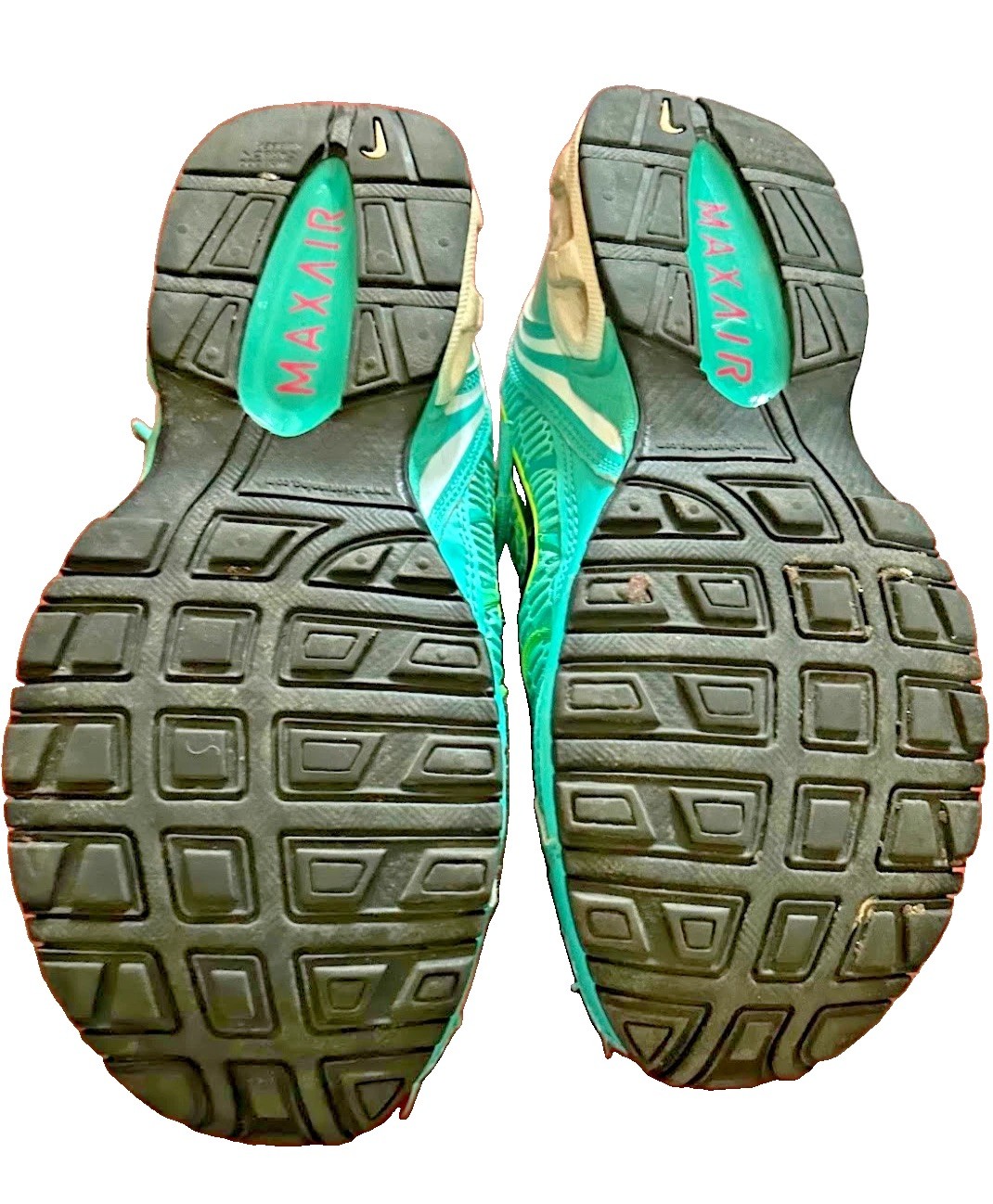 Nike Air Max Torch 4 Womens 6.5 Teal Jade Yellow Pink Running Shoes Gym Sneaker