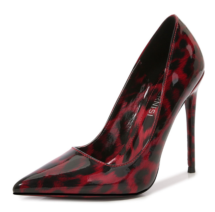 Women’s Leopard Print Pumps High Heels Casual Party Dress Stage Prom Show Shoes
