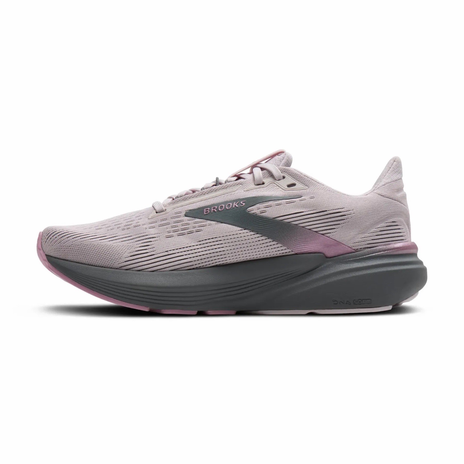 Size 6.5 B Women’s Brooks Revel 8, Mauve/Ebony/Pink Medium US