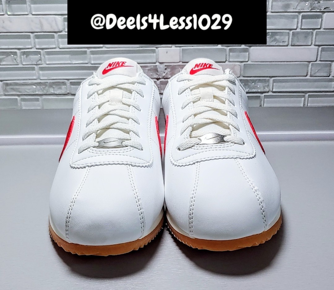Nike Cortez Low Womens/Kids Sail White Red Gum Yellow DM0950-113