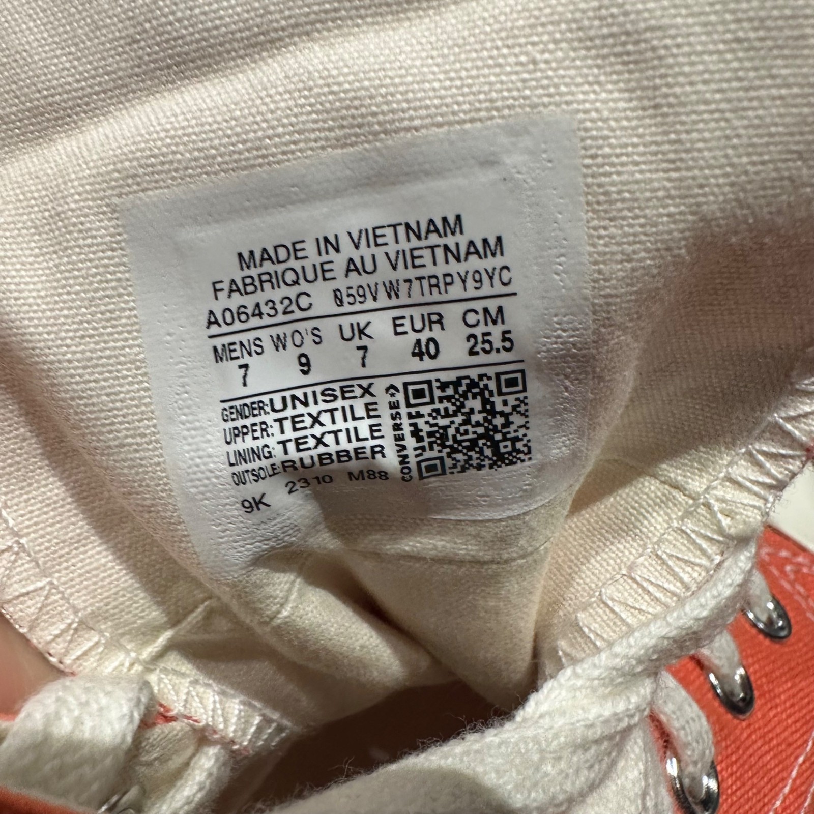 ❤️Converse Chuck 70 Plus Hi Top Platform Sz 9 Women Shoes Orange Sneaker A06432C