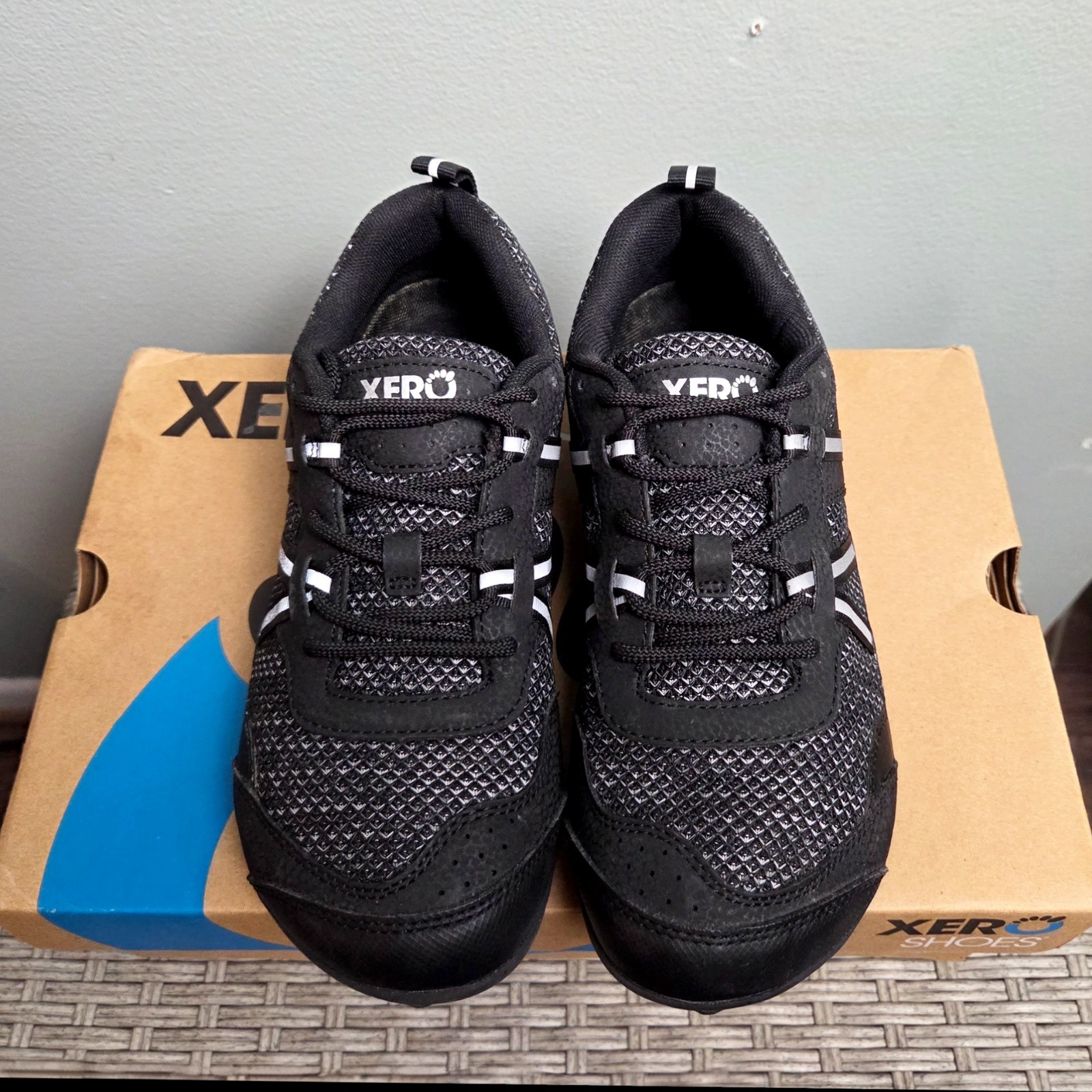 NIB! XERO Shoes Barefoot TerraFlex II Trail Sneakers Women Wide Toe Box Black