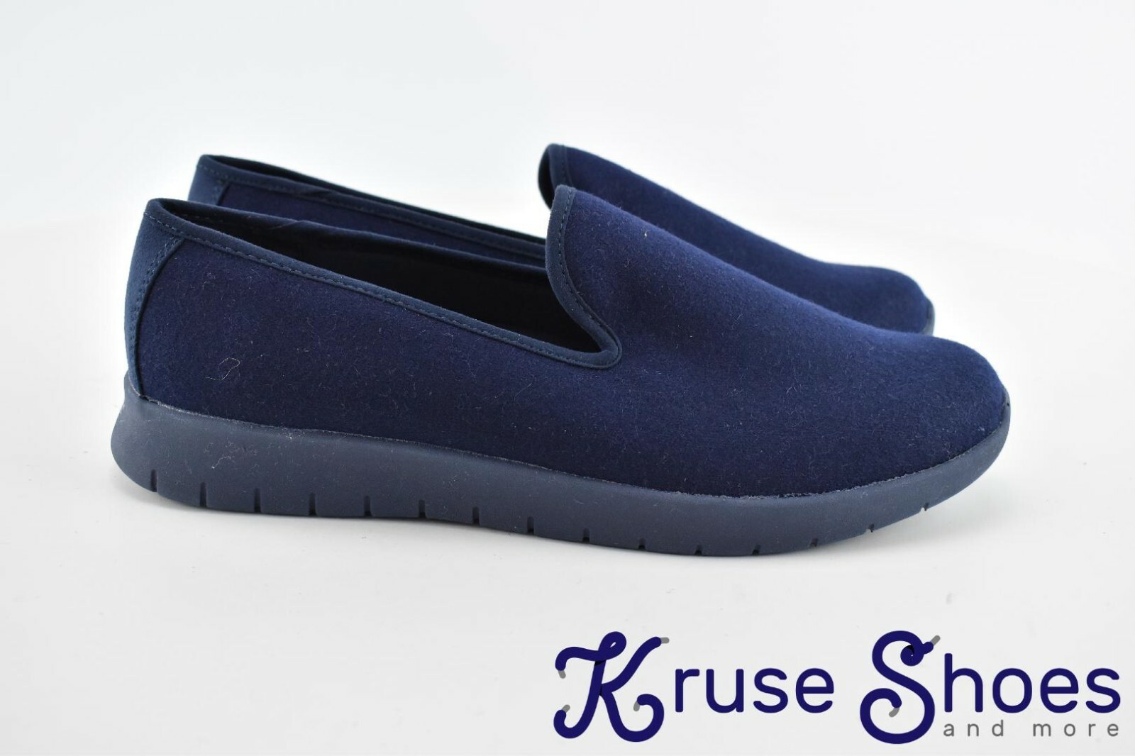 Lands End Women’s Lightweight Comfort Wool Slip On Shoes «Deep Blue» Size 9.5B