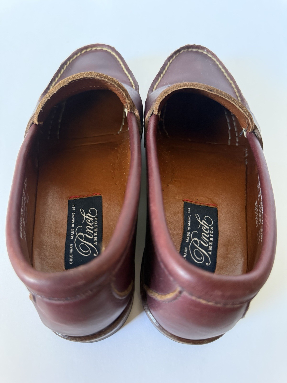 Rancourt Cole Haan Pinch America Penny Loafer Brown Stich Maine USA Womens 6.5 M