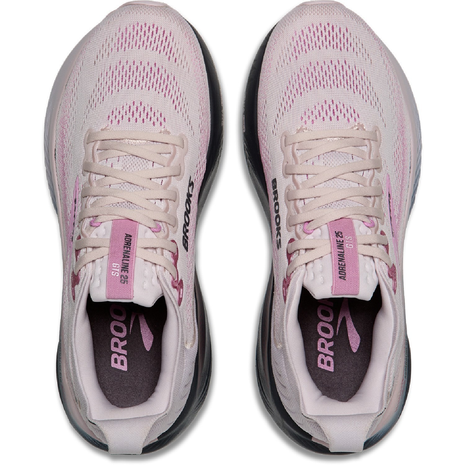SALE! Brooks Women’s Adrenaline GTS 25 Road-Running Shoes Mauve/Ebony/Pink AUTH