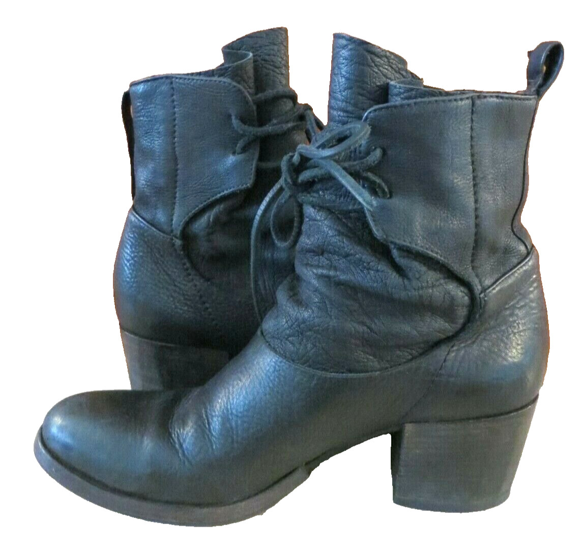 BARTOLI Black Leather Boots EU 38 US ITALY