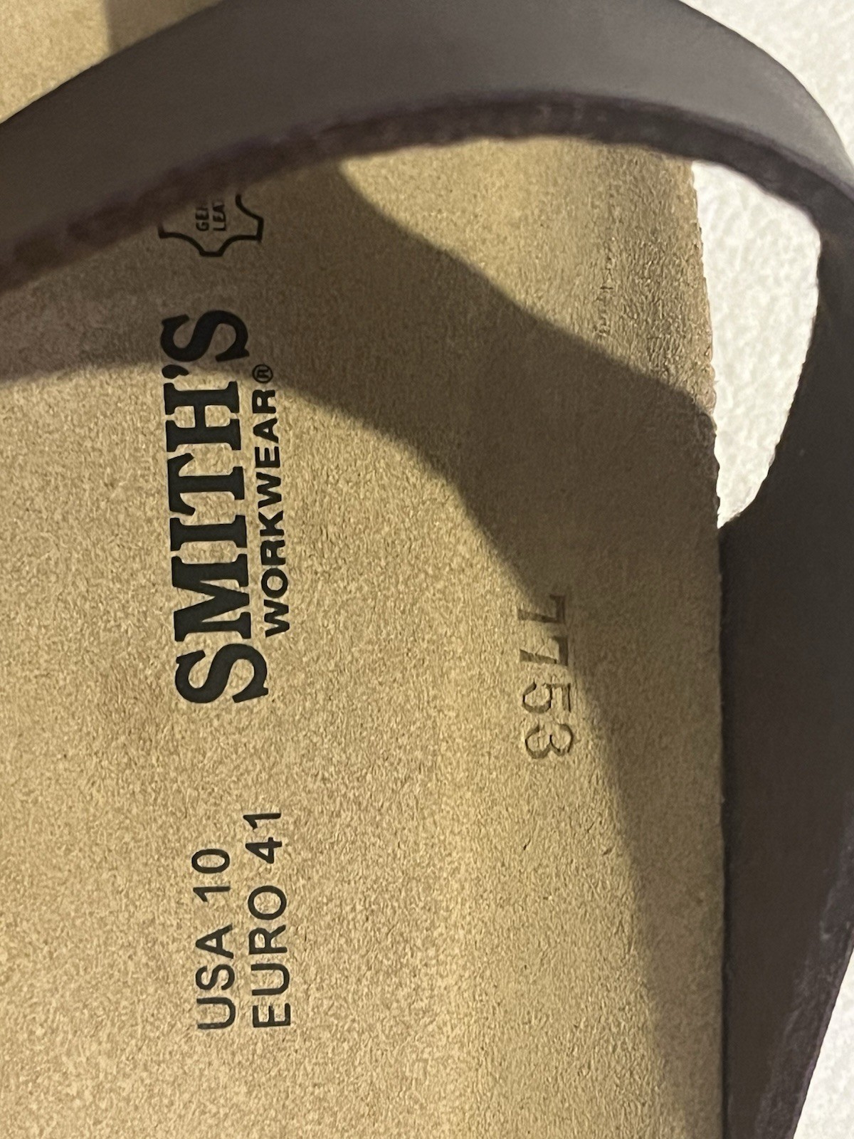 Smith’s Workwear Brown Thong Sandals Feature A Contoured Cork-latex Women’s