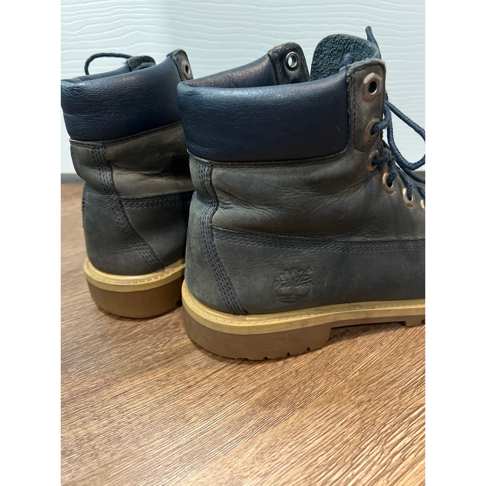 Timberland Premium 6-Inch Boots in Navy Leather EU 37 US 4.5