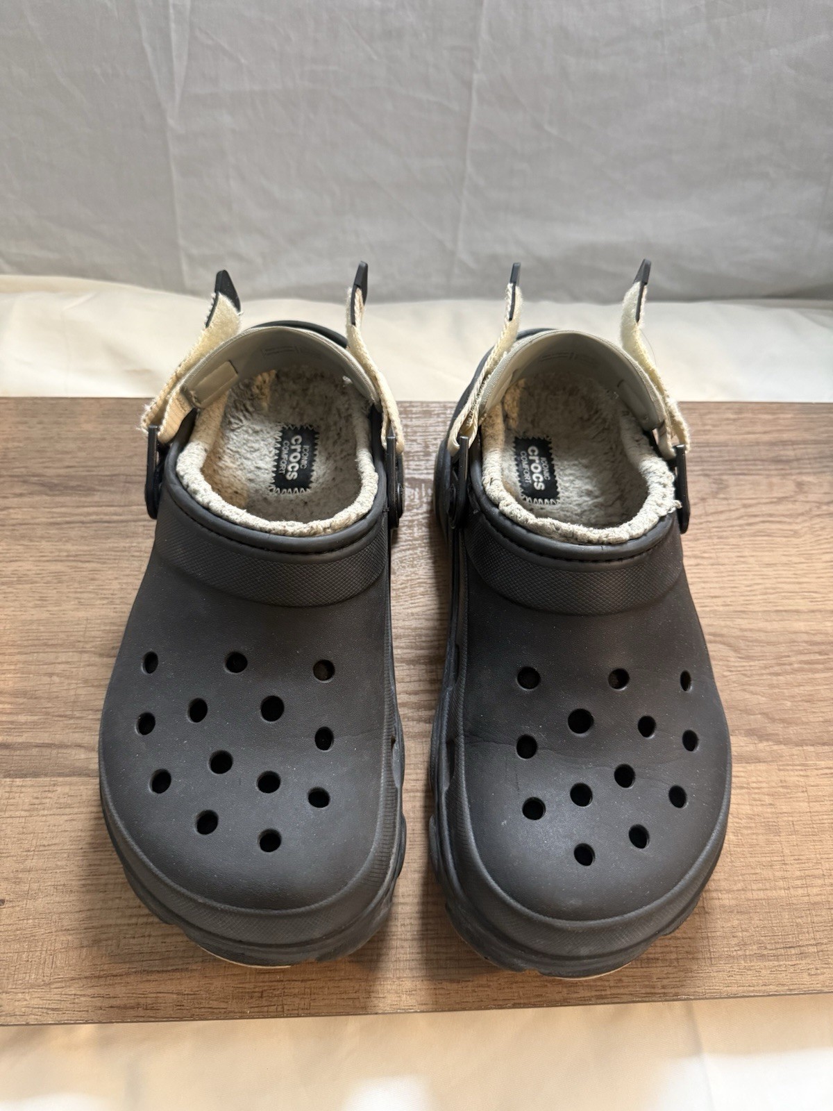 Crocs All Terrain Lined Clogs with Adjustable Heel Strap, W10 M8