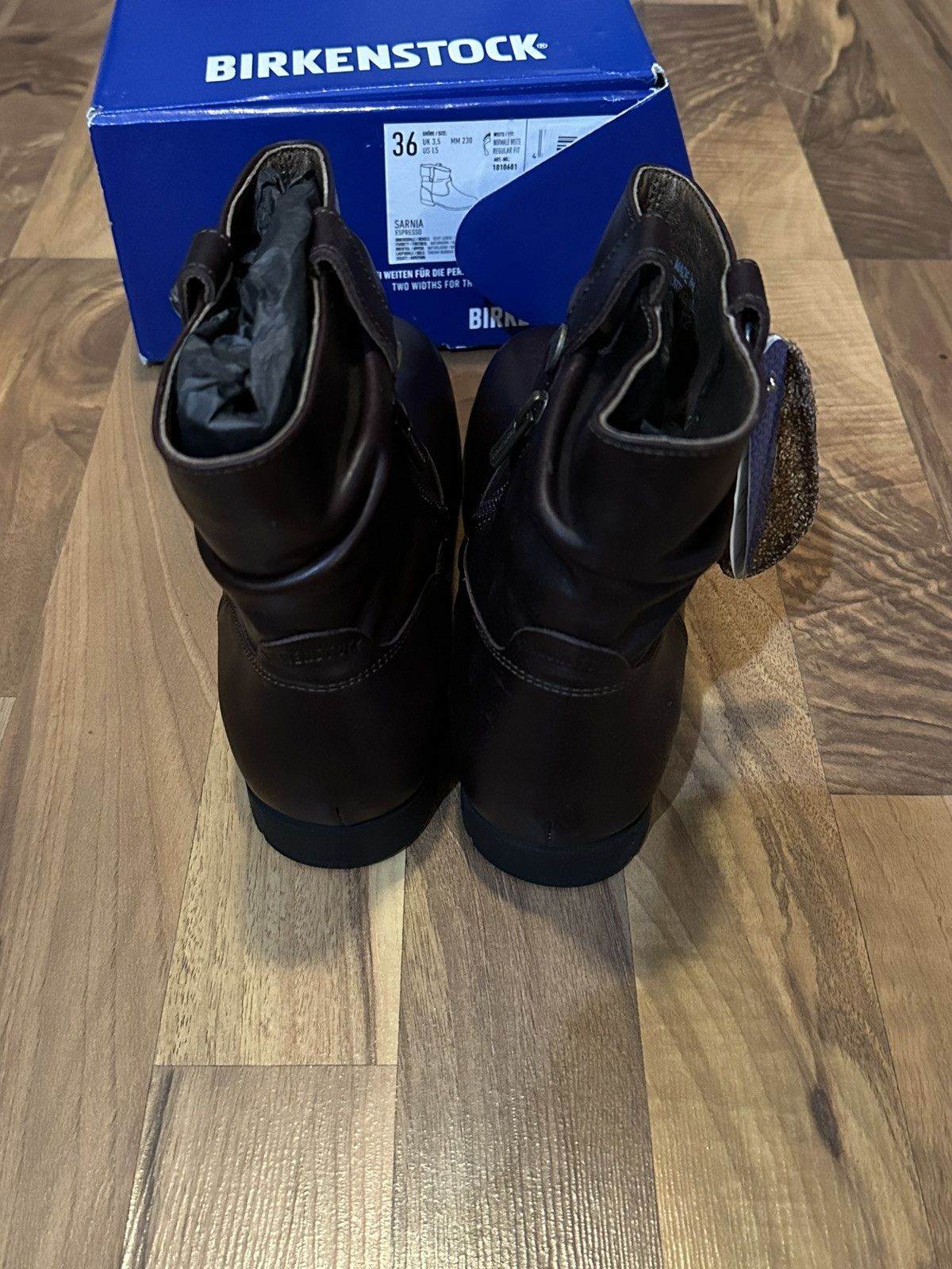 Birkenstock Women’s 36 ( US 5 ) Expresso Brown Mid Sarina Boots Regular Fit NIB