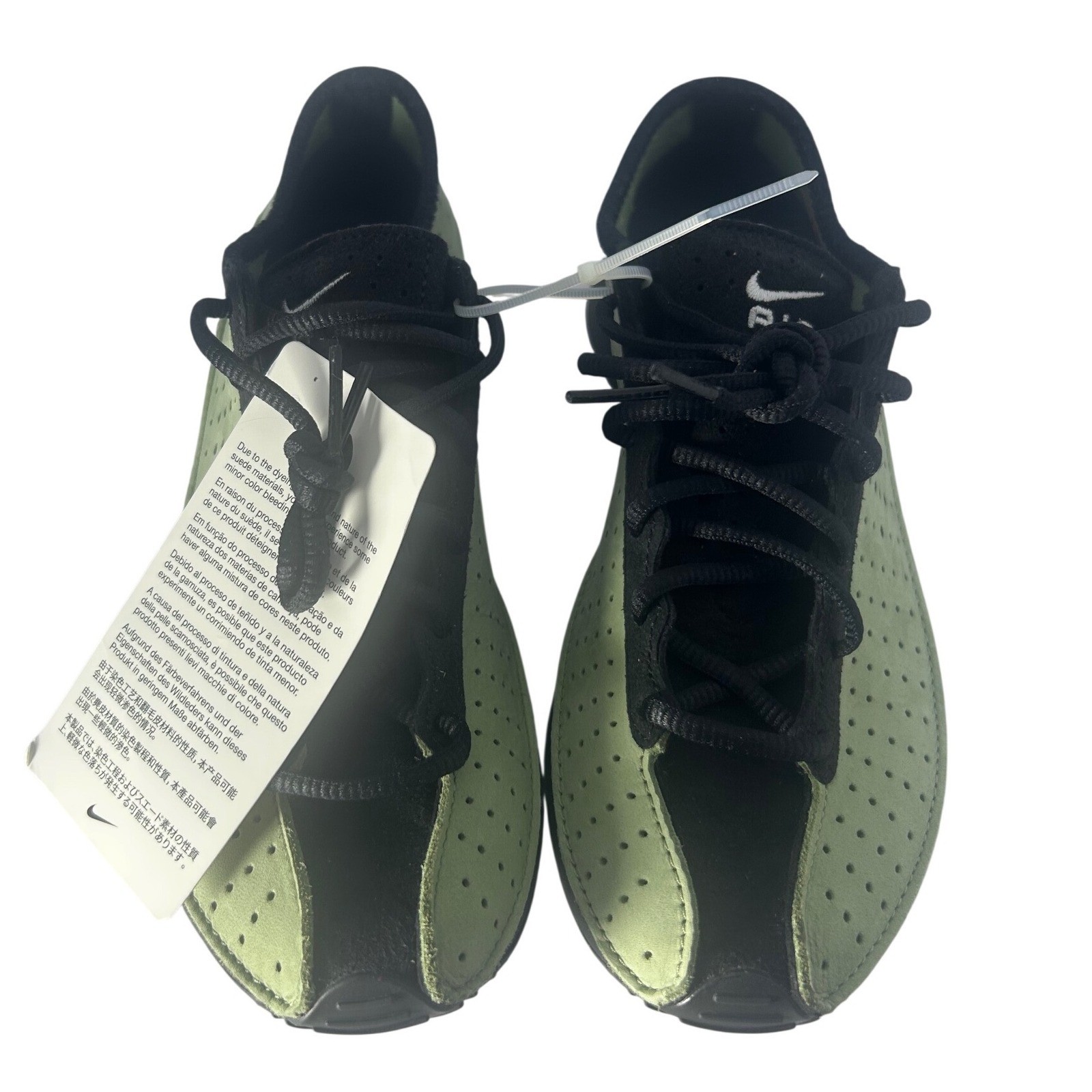 Nike Air Rift Women Size 6 Olive Green NEW Perforated Suede HQ7955-302