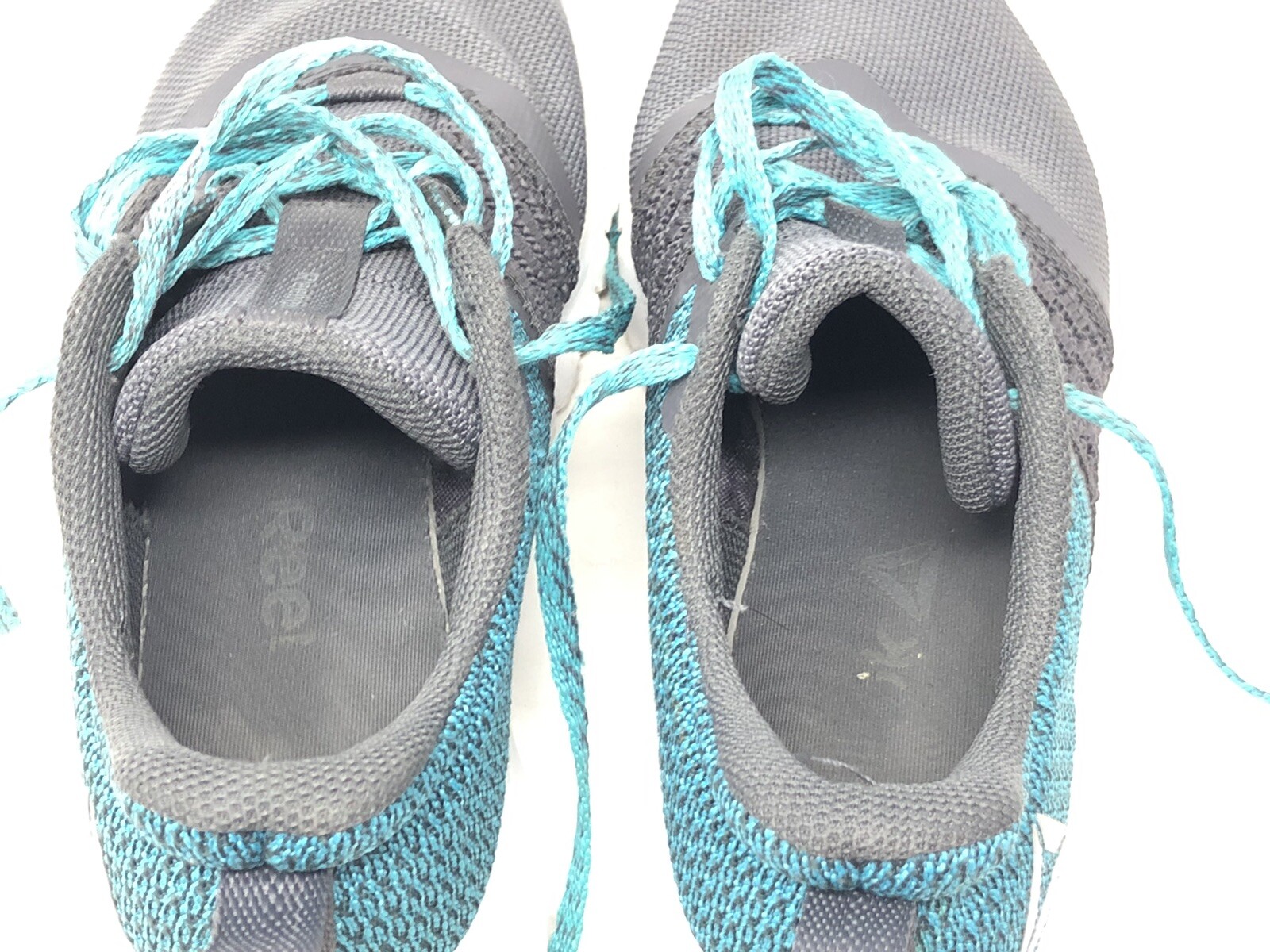 Reebok Womens REEBOK PRINT LITE RUSH, ASH GREY/SOLID TEAL/WHITE Sneaker size 8