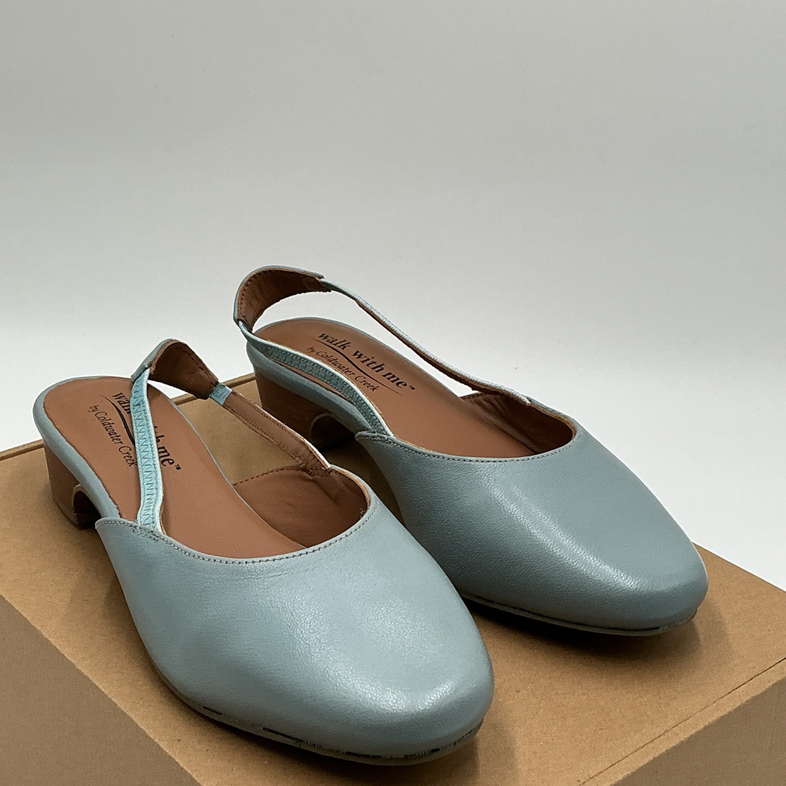 Coldwater Creek Walk With Me Josie Flats Women’s US 7 Blue Slingback Eby3547