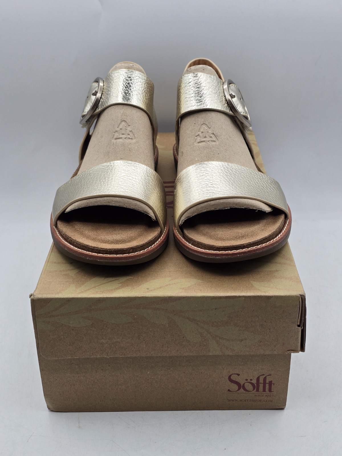 NIB Sofft Women’s Bali Platino Sandal – Size 6.5M