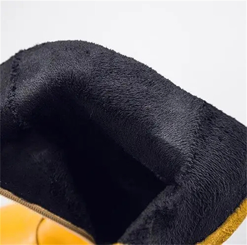 Women Boots Autumn Leather Retro Mid-Calf Boots Flat Shoes Real Leather Boots