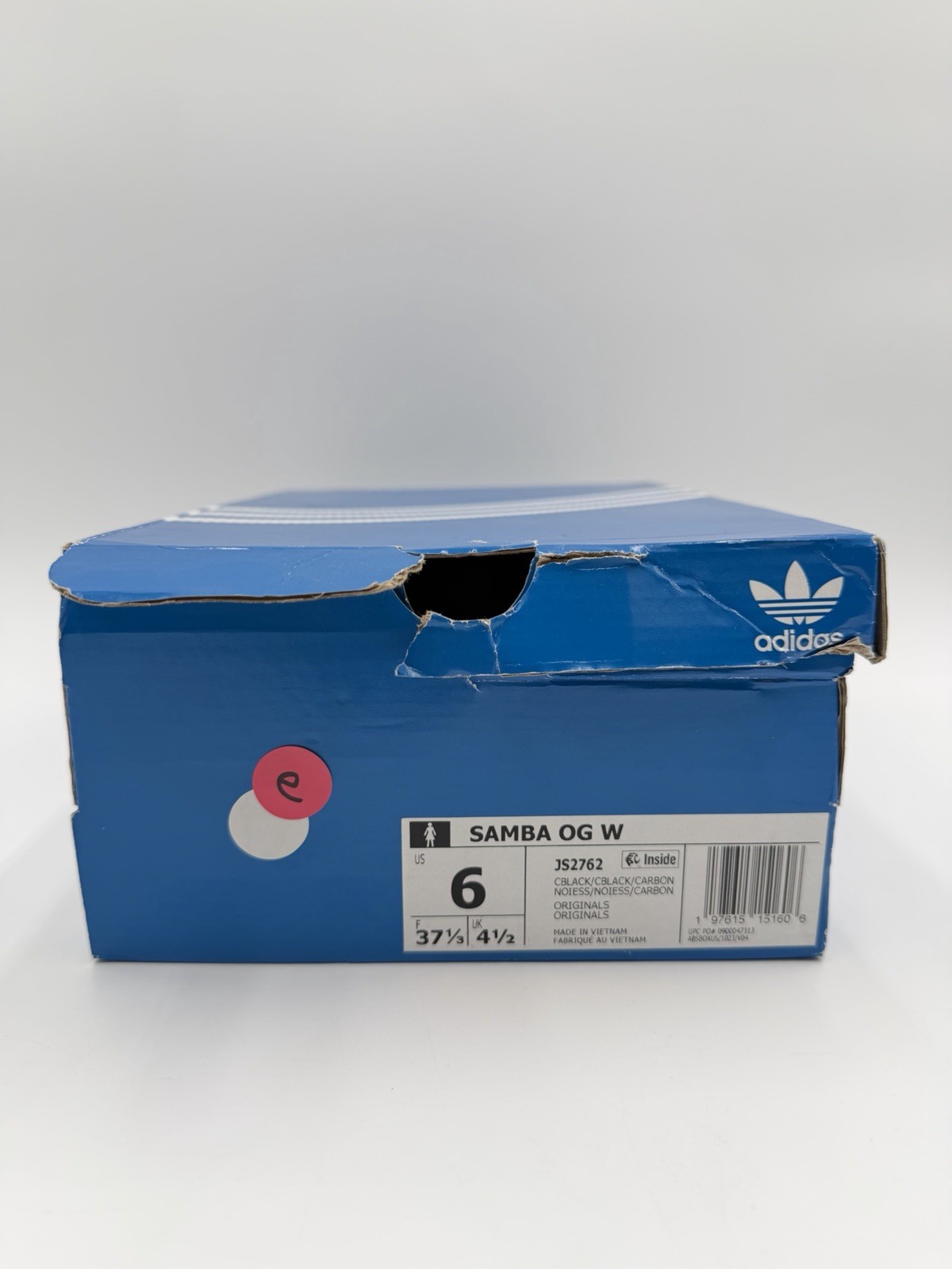Adidas Women’s Samba OG Originals Size 6 Black Carbon |JS2762|