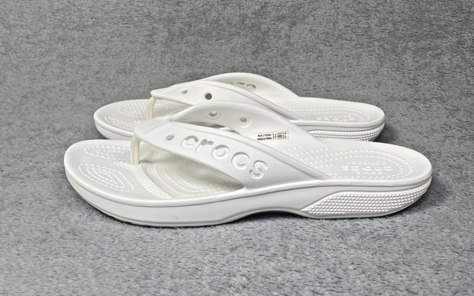 Crocs Baya II Flip Unisex Flip Flop sandal USA Mens 6 Womens 8, + jibbitz holes