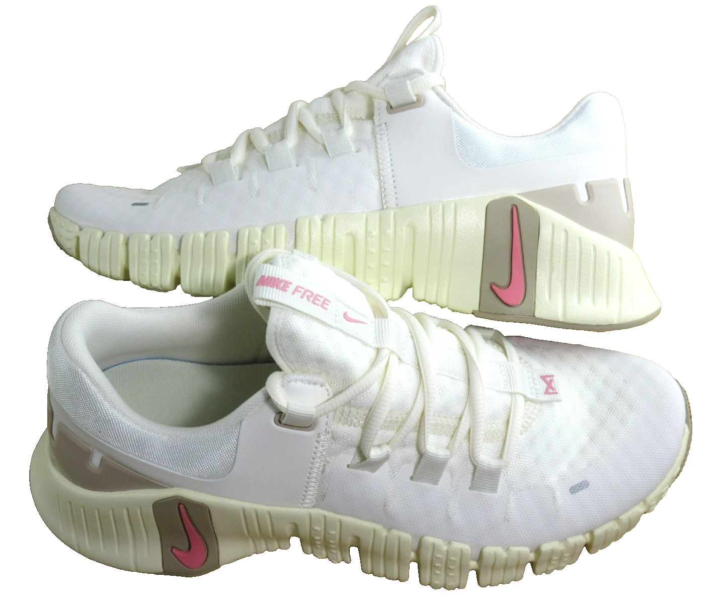 Women’s Nike Free Metcon 5 Running Training Shoes Sail Coconut Milk Size 7 NEW