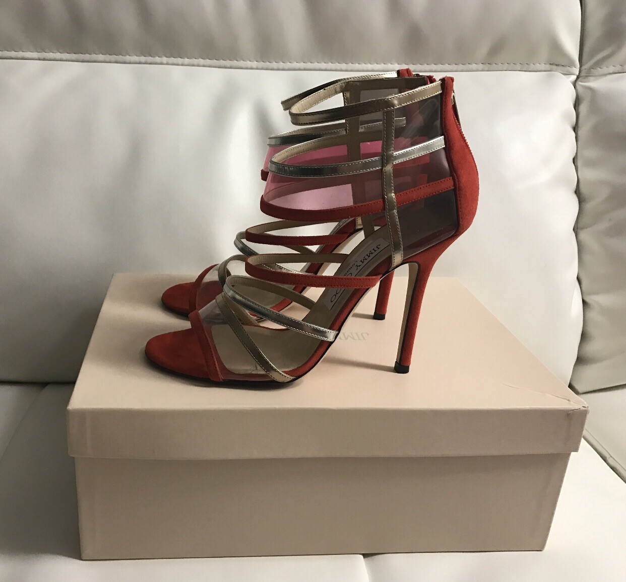 JIMMY CHOO Maitai Sandals Pumps – Size 36.5 – Store Display Excellent Condit