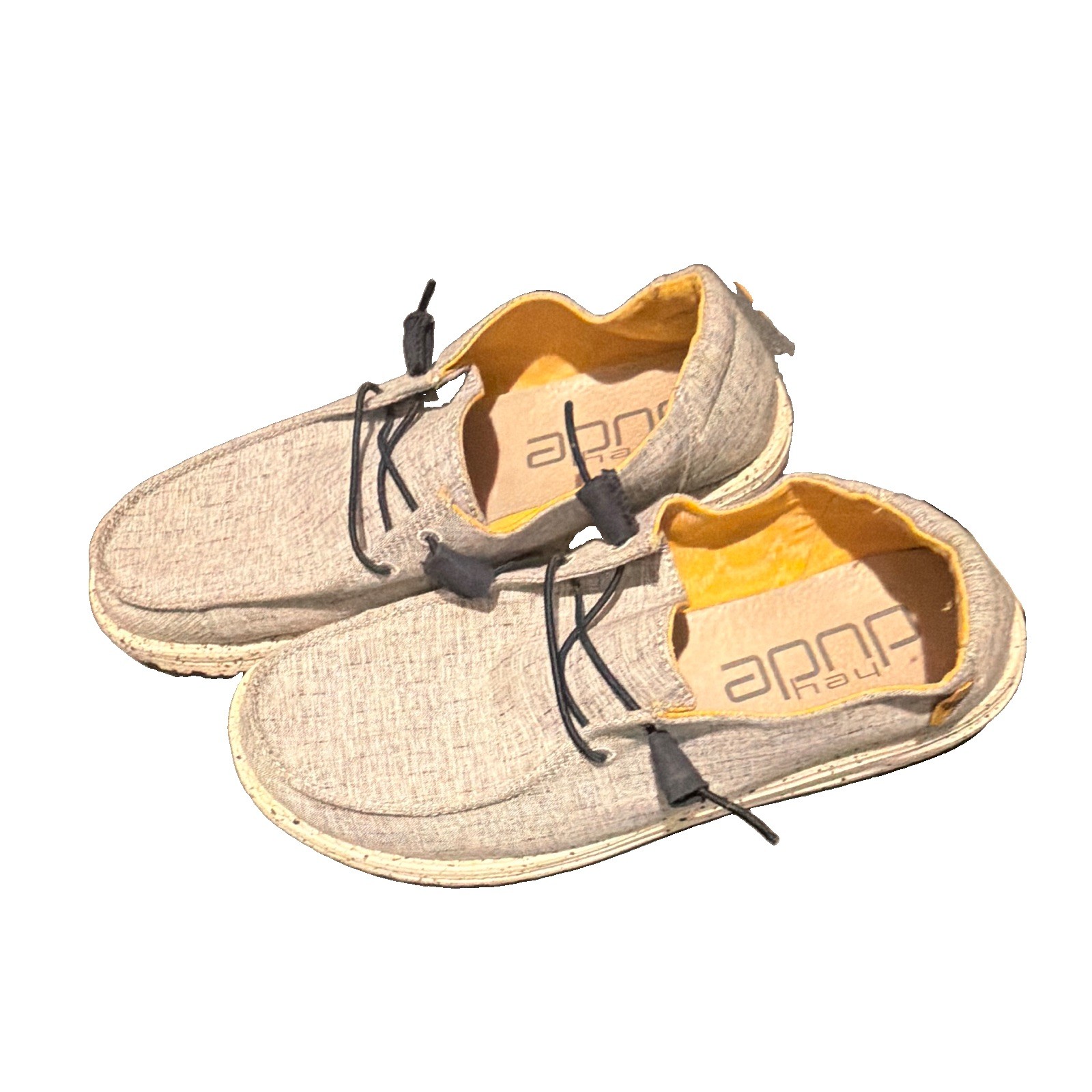 Hey Dude Wendy Chambray Blue Women’s Slip-On Lace Up Casual Shoes US 10