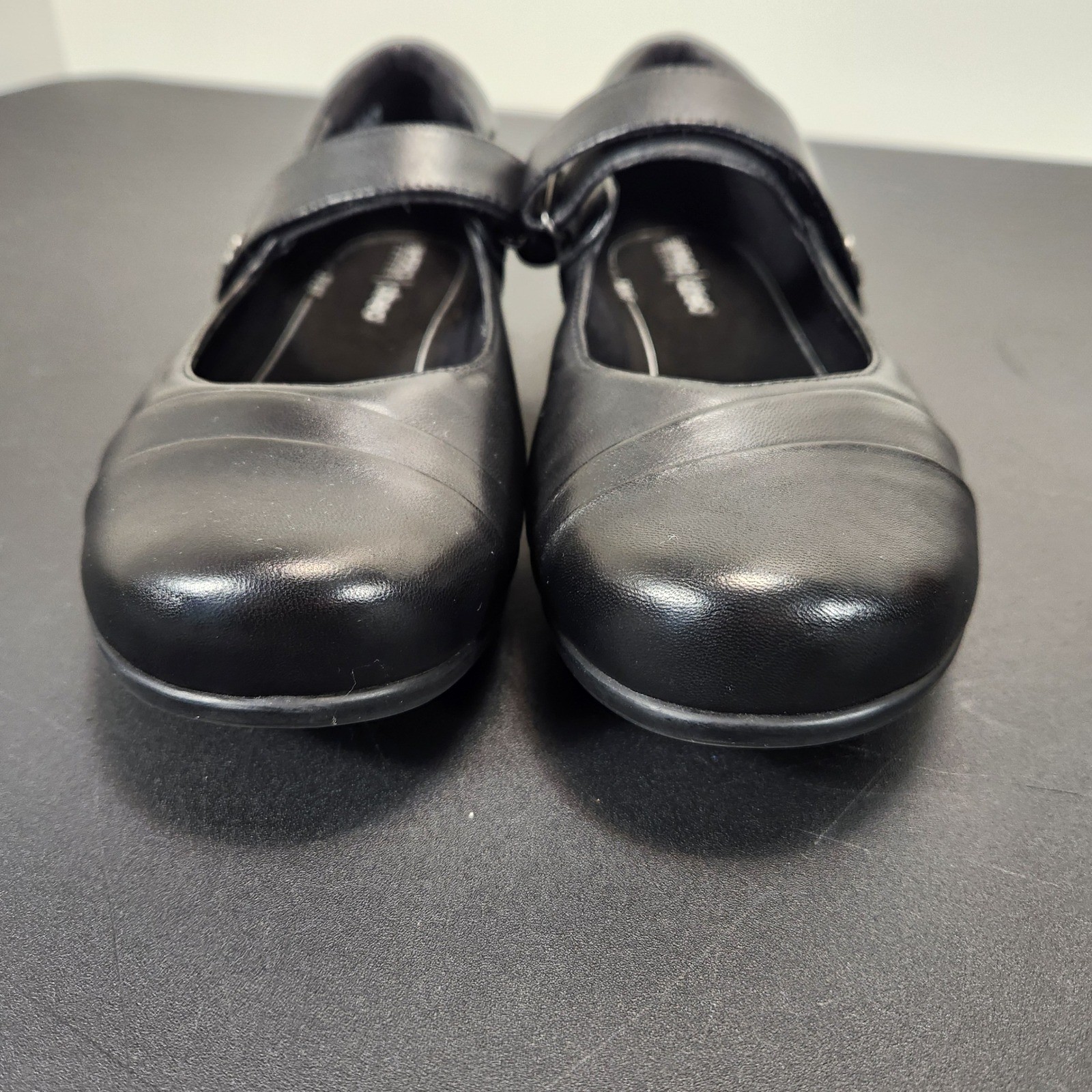 Abeo B.I.O.system Ida Black Leather Mary Jane Comfort Shoes Womens 8 24152888