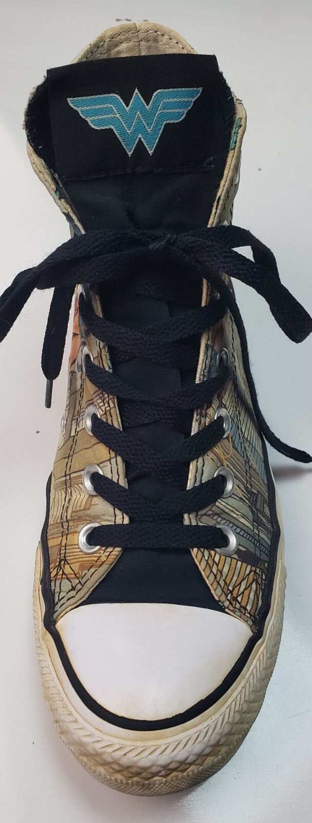 Converse All Star Unisex MISMATCHED Wonder Woman High Top Sneakers L 6-8/R 7-9