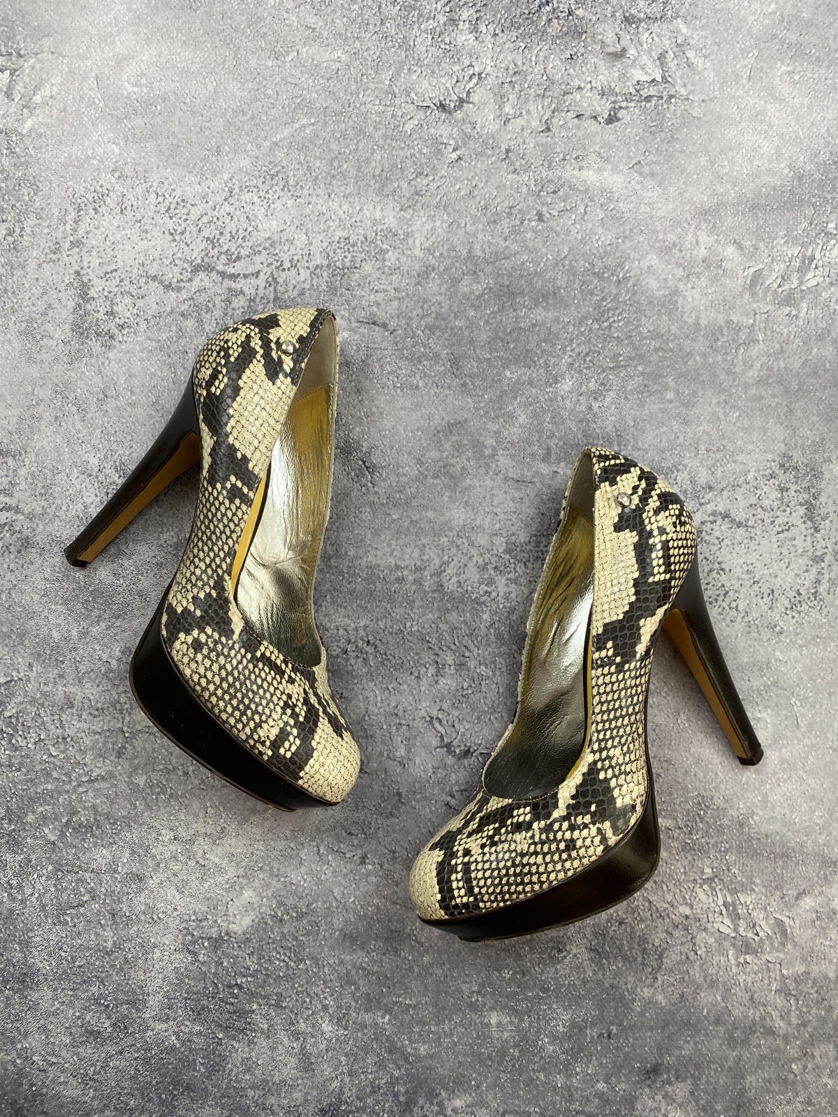 Just Cavalli Designer Women’s Shoes High-Heel Size 38 Made in Italy Vntg Roberto
