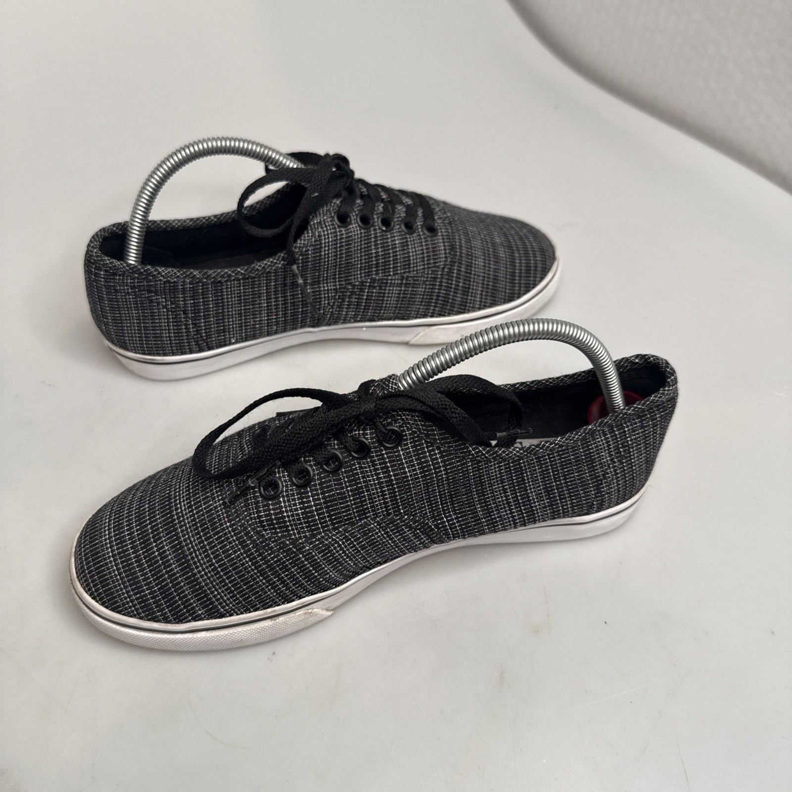 Vans Classic Knit Skate Sneakers Black Women’s 5 Men’s 3.5 Low Top Shoes EU 34.5