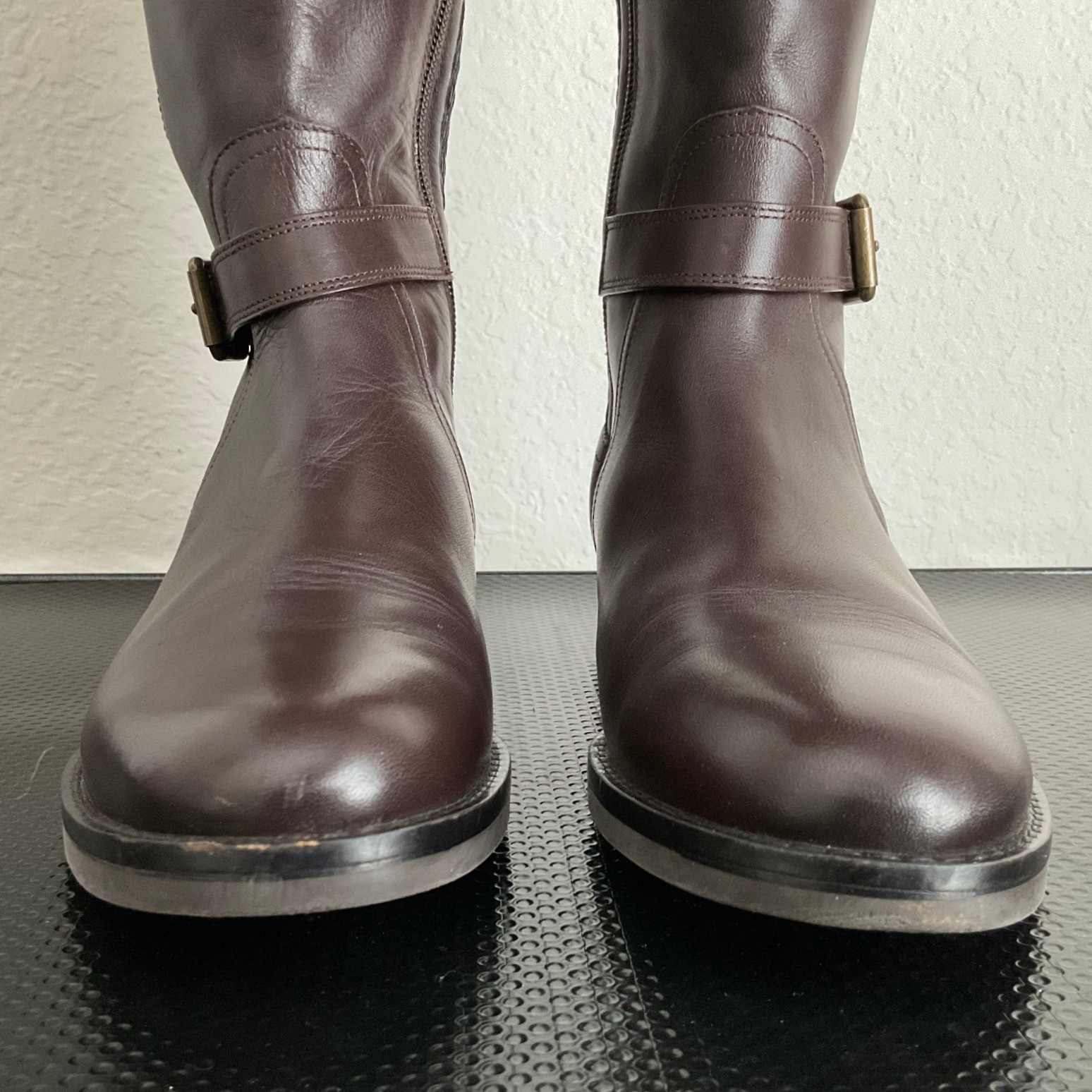 Cole Haan Womens Brown Leather Tall Riding Boots W27683 Size 7B