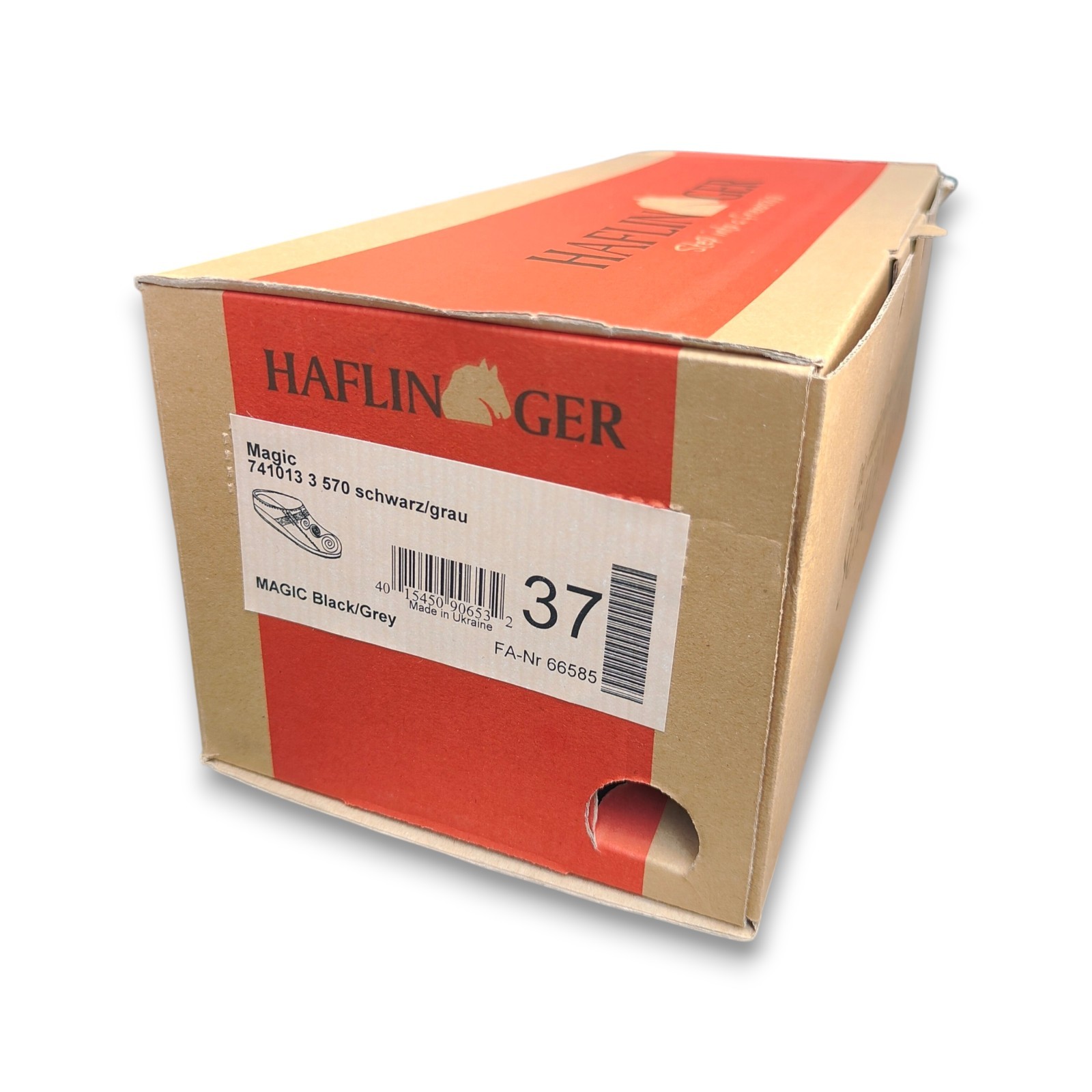 Haflinger Magic Grizzly Collection Pure New Wool Black/Gray Slipper Clogs NWT