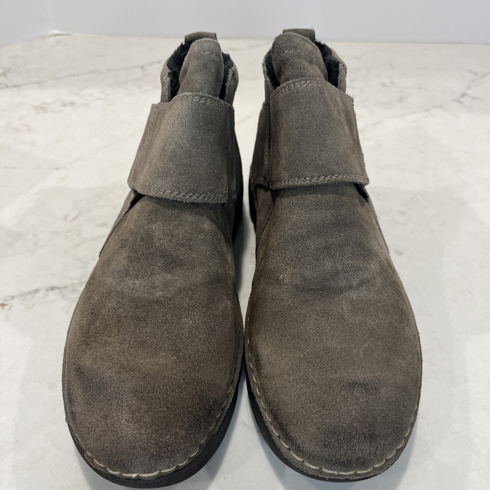 Josef Seibel NEW Calais 53 EU 37 US 6 -6.5 Taupe Comfort Ankle Boots Suede