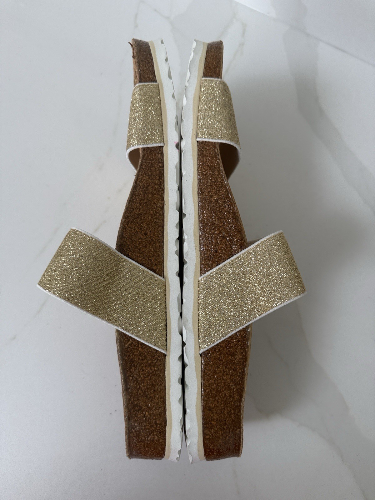 Birkenstock Birkis Gold Cork Sandals New 11 42 R