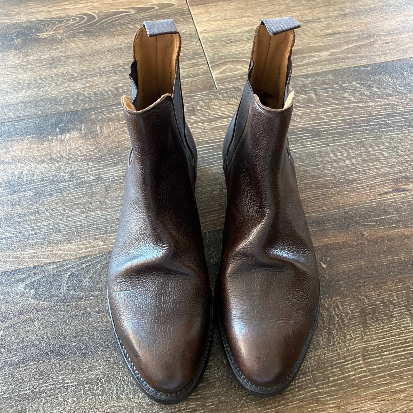 Crockett & Jones Rachel Brown Leather Chelsea Boot Size 7