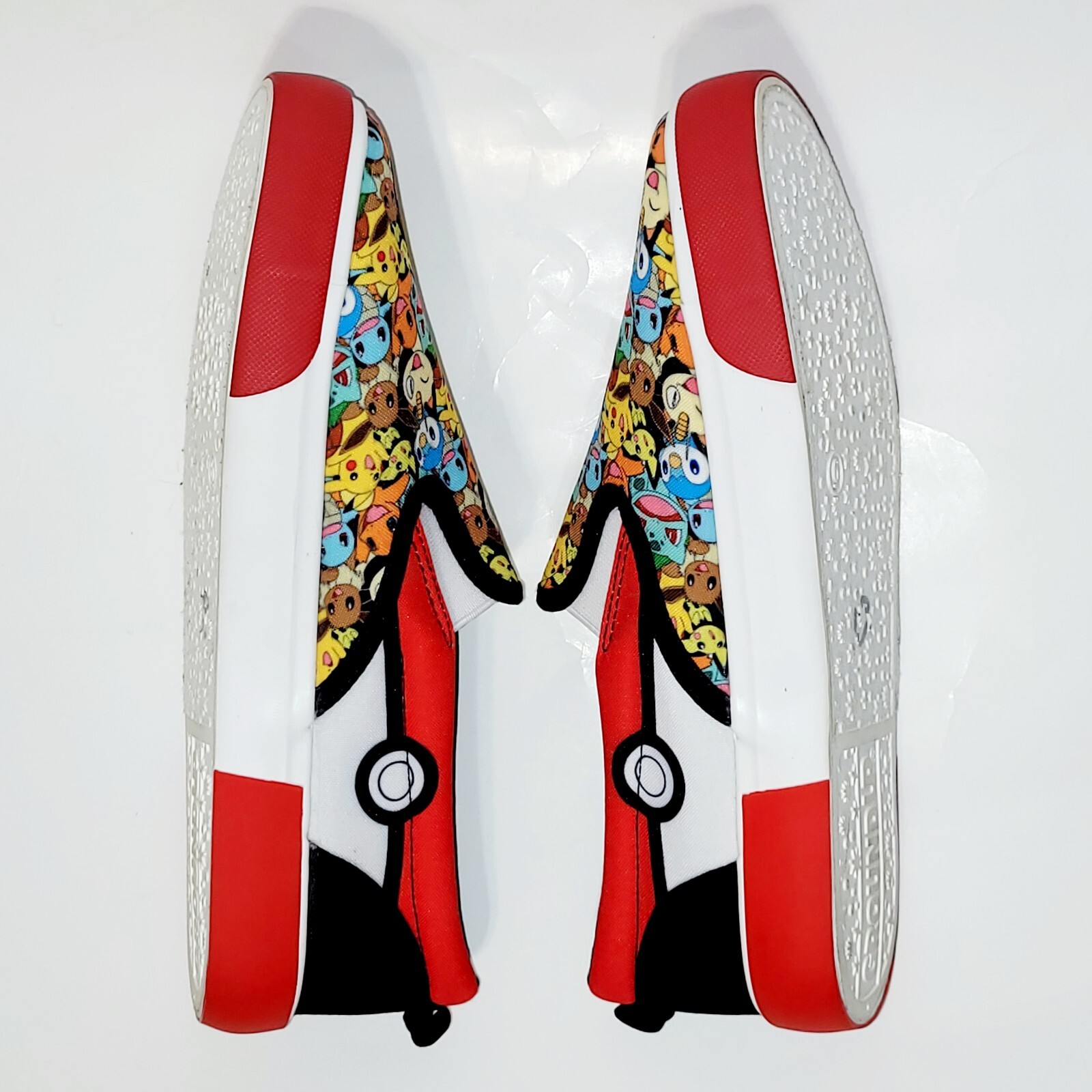 Pokemon Creatures Ground Up Slip On Canvas Loafer Sneaker Shoes Wms 8US 38.5EU